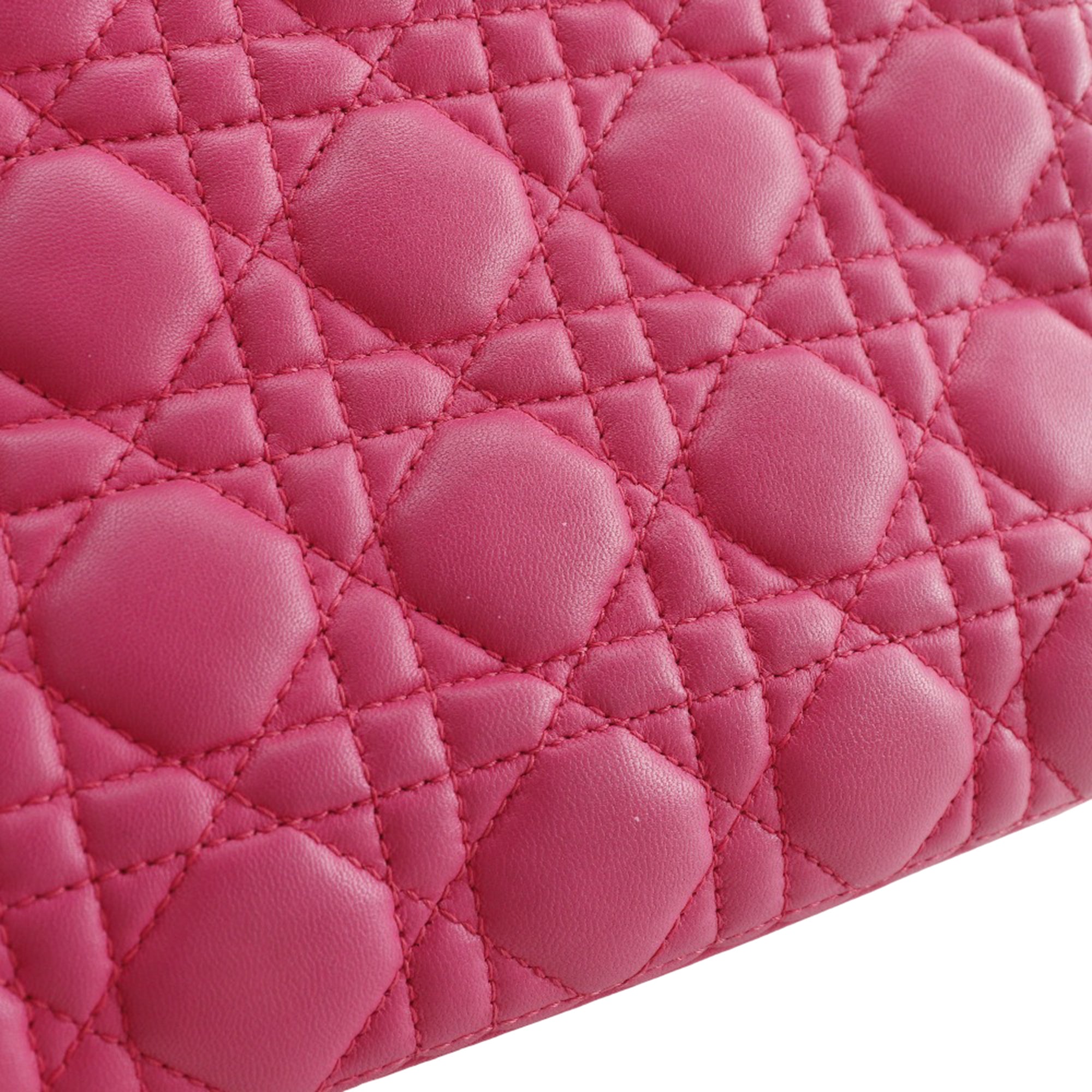 Medium Lambskin Cannage Lady Dior - Image 21