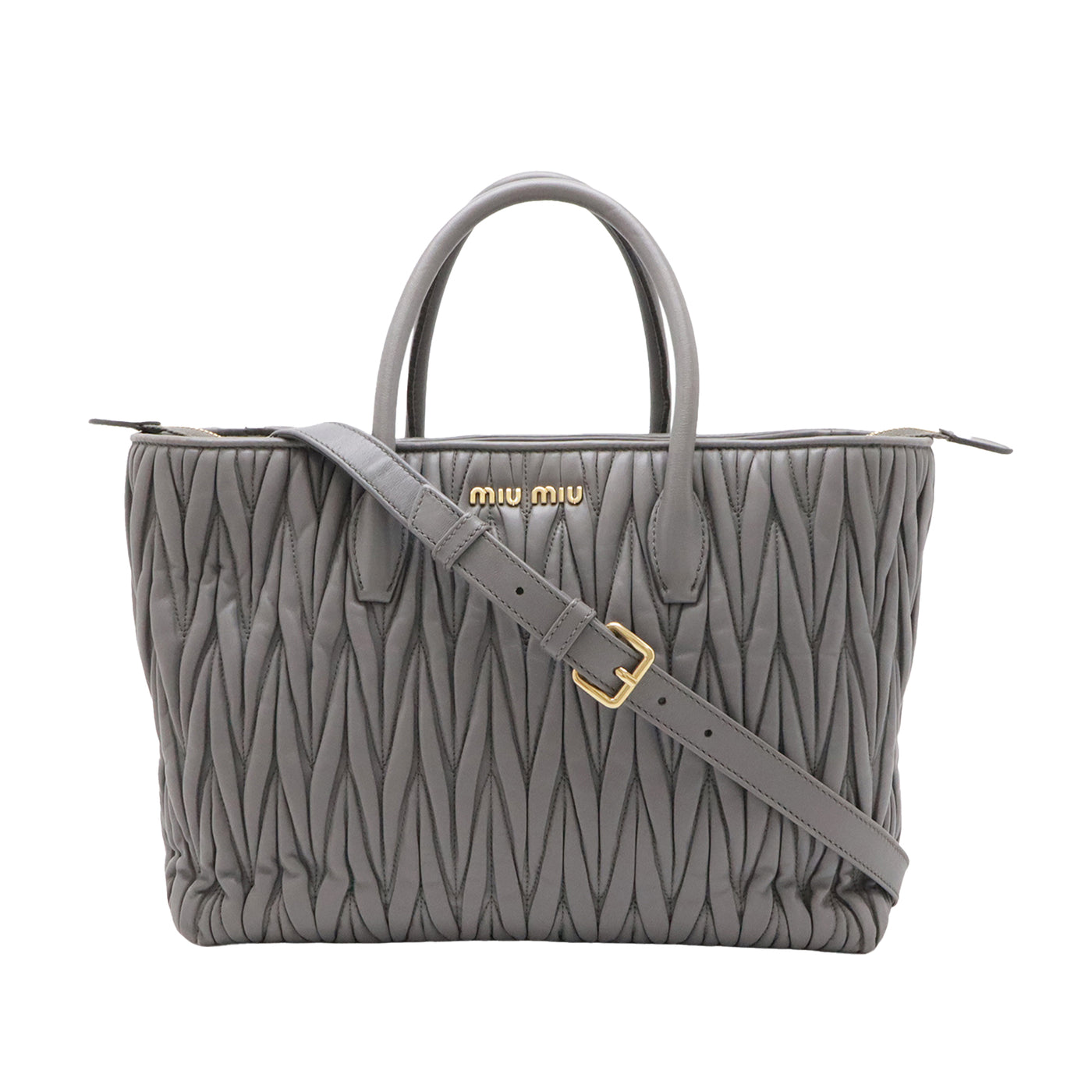 Matelasse Nappa Satchel - Image 1