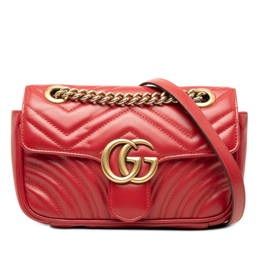 Small GG Marmont Matelasse Calfskin Shoulder Bag - Image 1