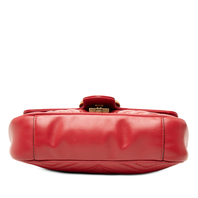Small GG Marmont Matelasse Calfskin Shoulder Bag - Image 3
