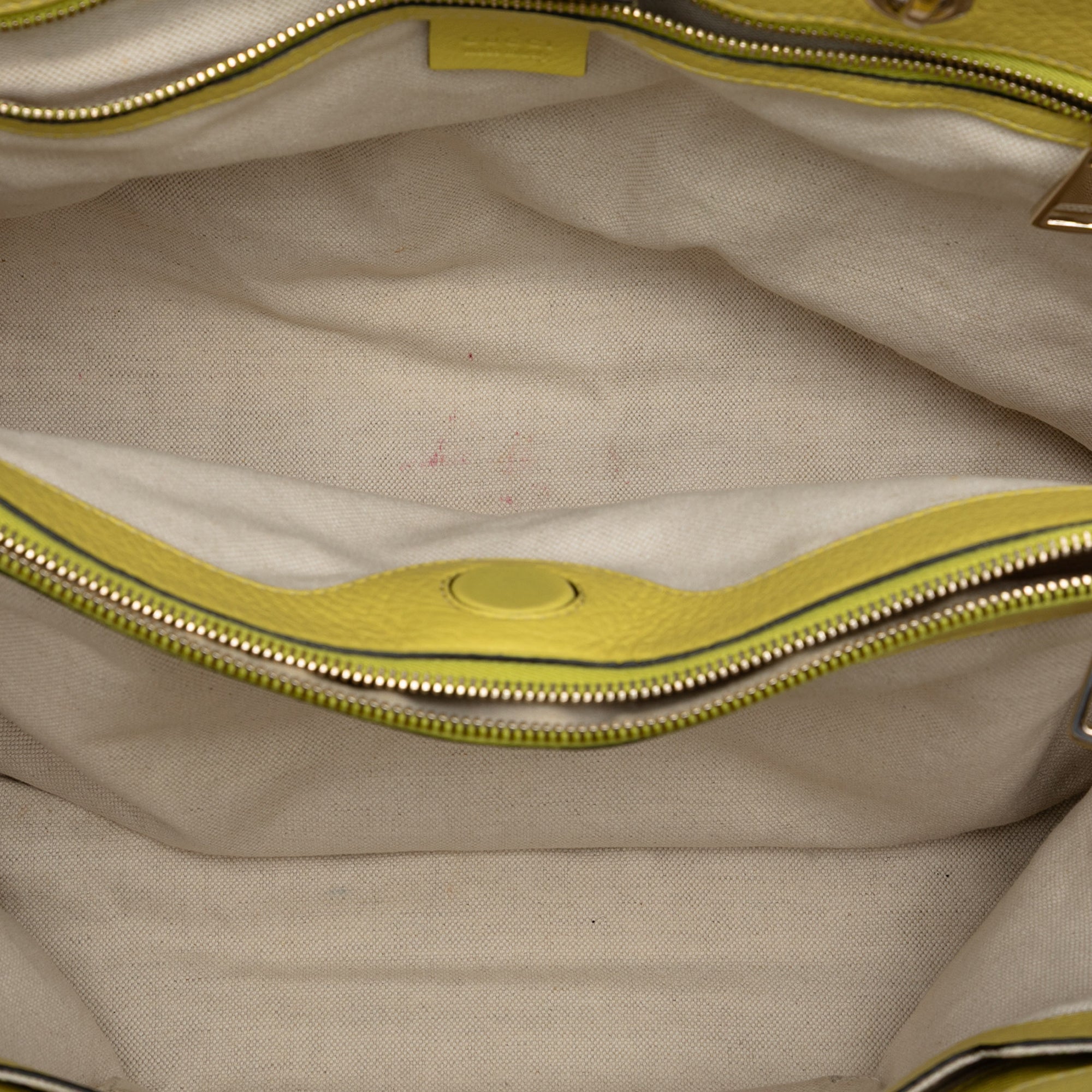 Large Calfskin Bamboo Shopper Satchel - Image 4