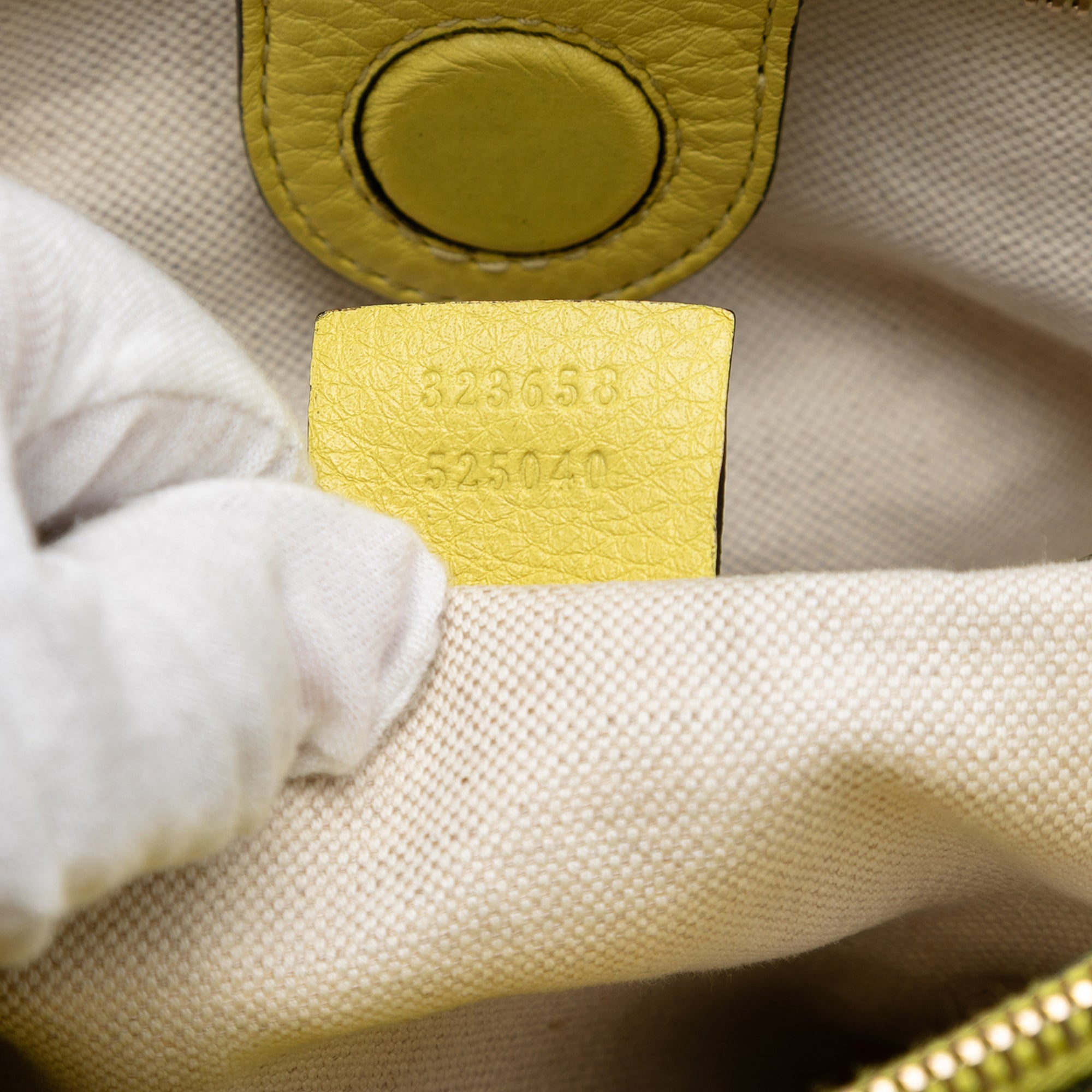 Large Calfskin Bamboo Shopper Satchel - Image 6