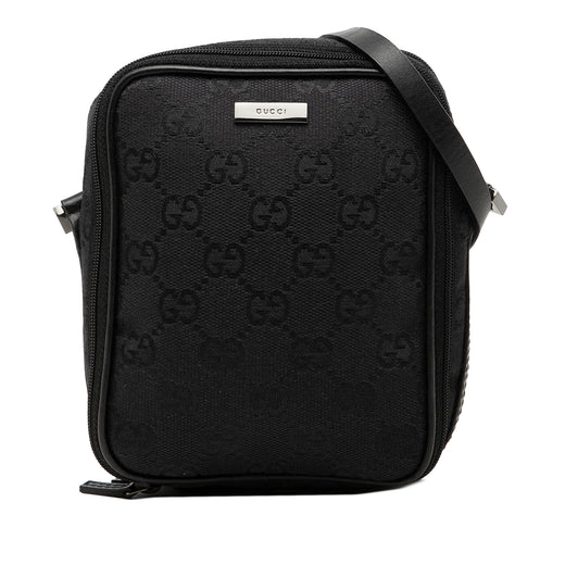 GG Canvas Double Zip Accessory Pouch - Image 1