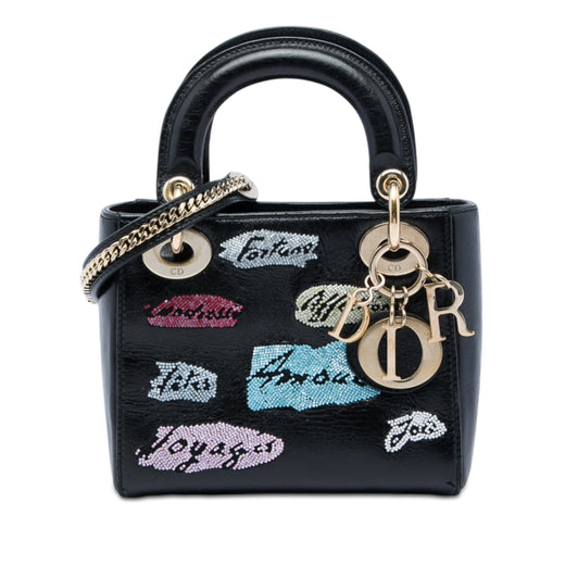 Mini Calfskin Beaded Lady Dior - Image 1