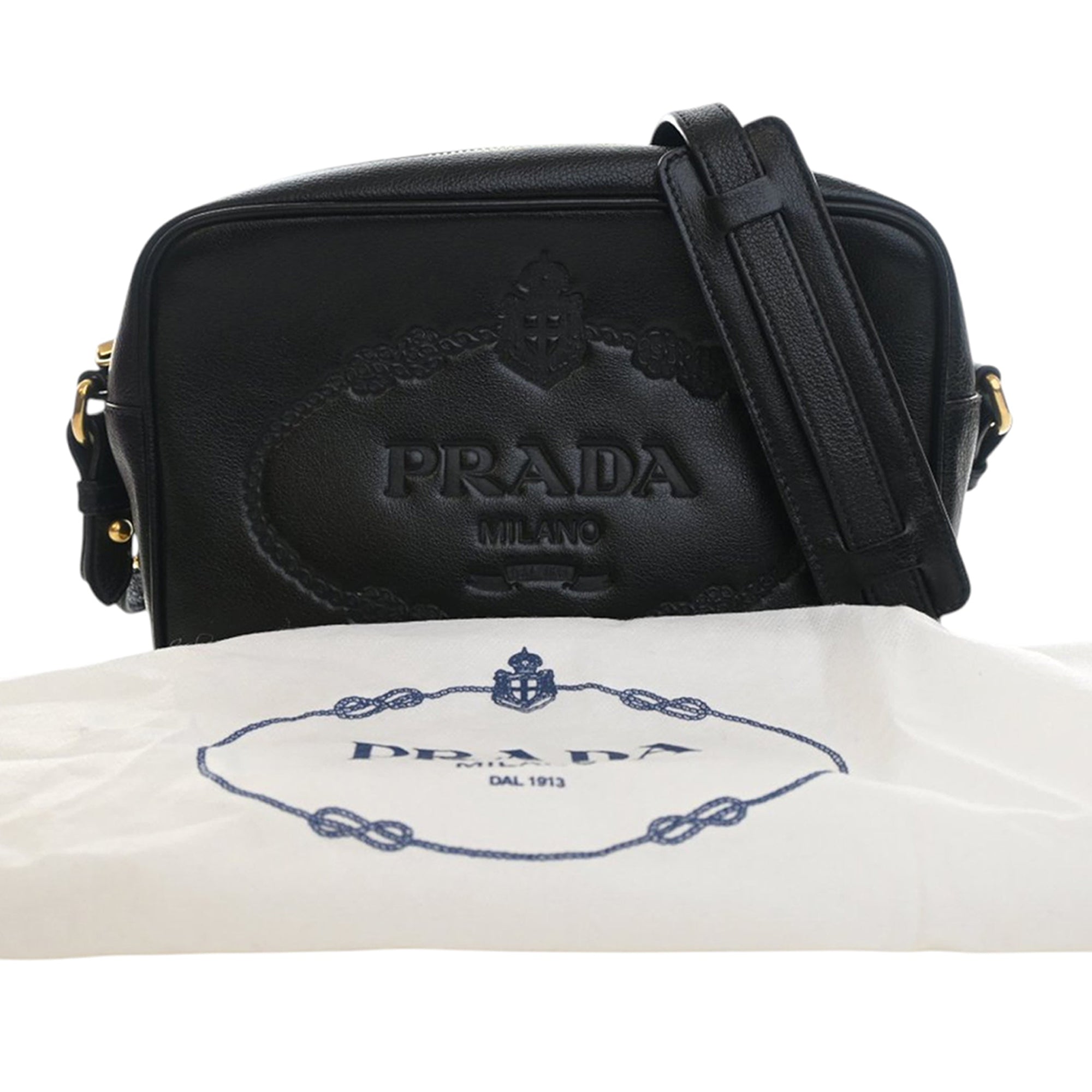 Small Embossed Calfskin Canapa Logo Camera Bag - Image 15