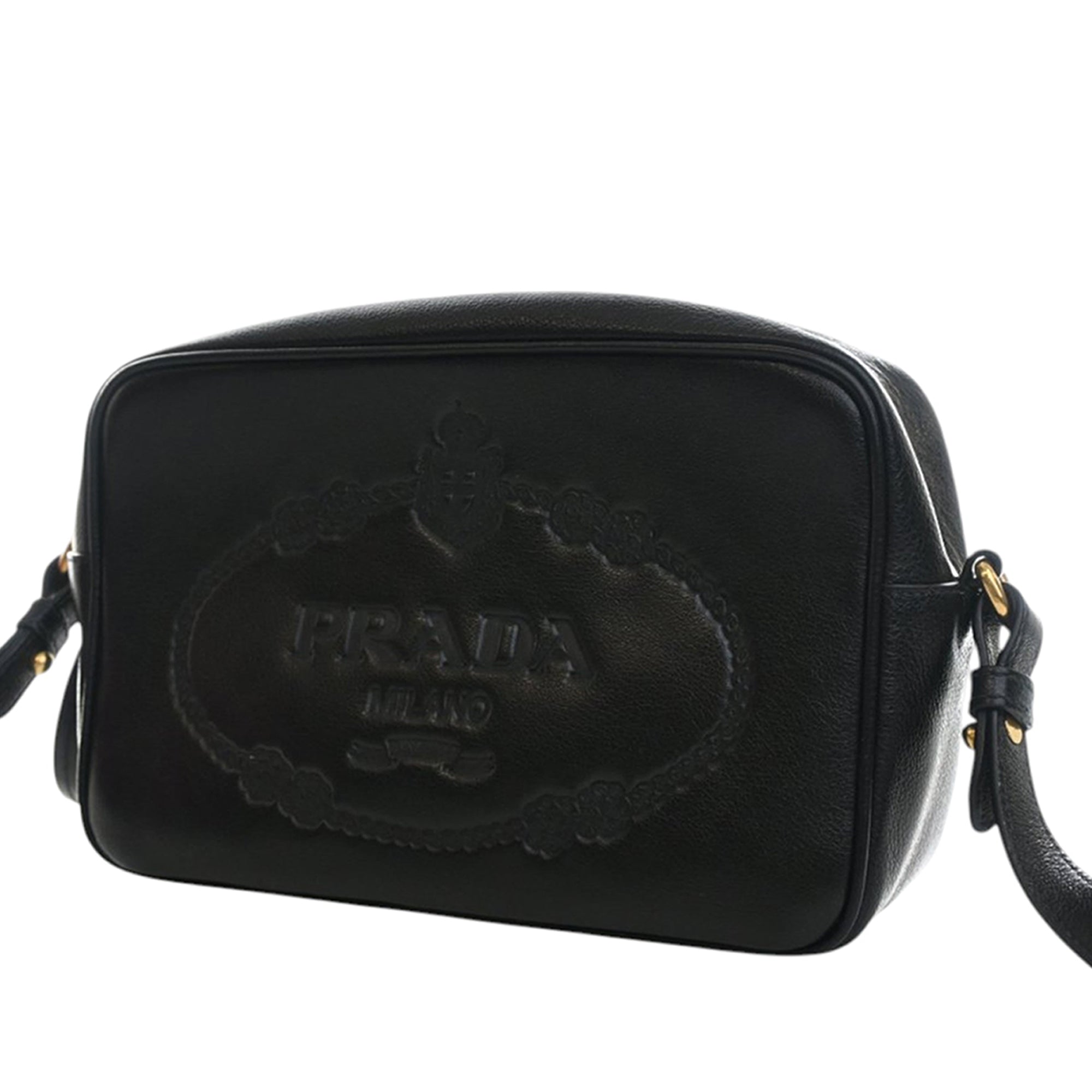 Small Embossed Calfskin Canapa Logo Camera Bag - Image 3
