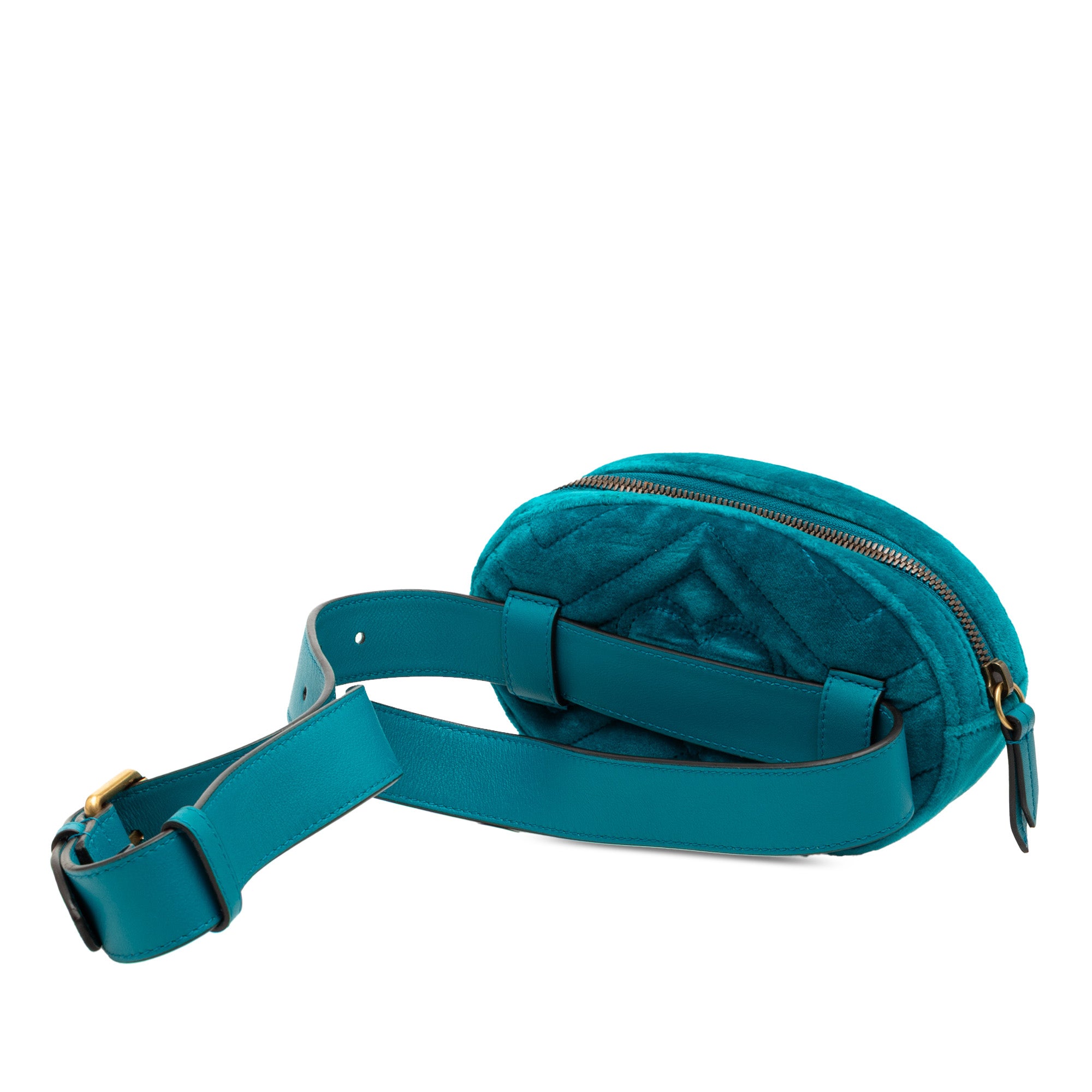 GG Marmont Matelasse Velvet Belt Bag - Image 2