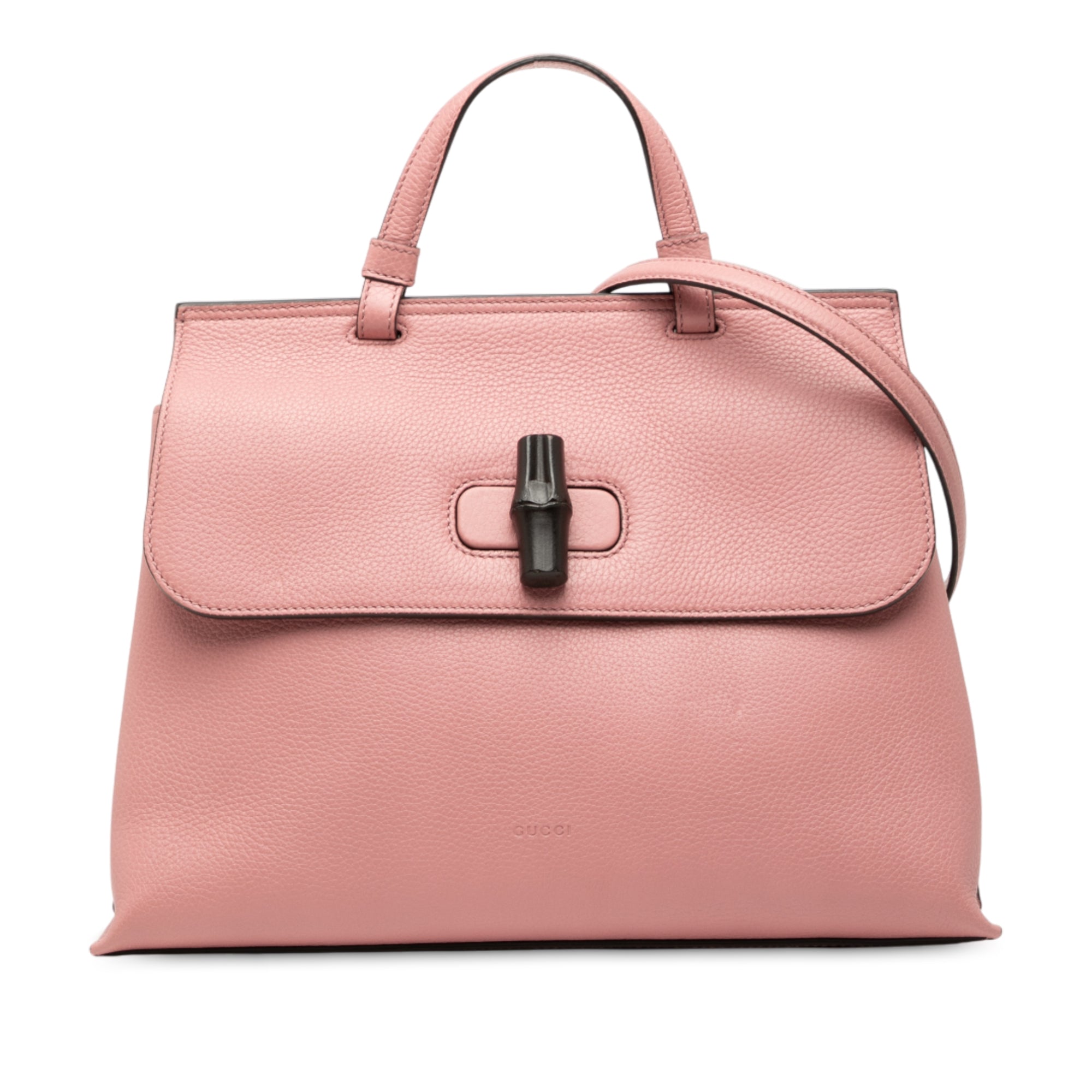 Medium Calfskin Bamboo Daily Satchel - Image 1