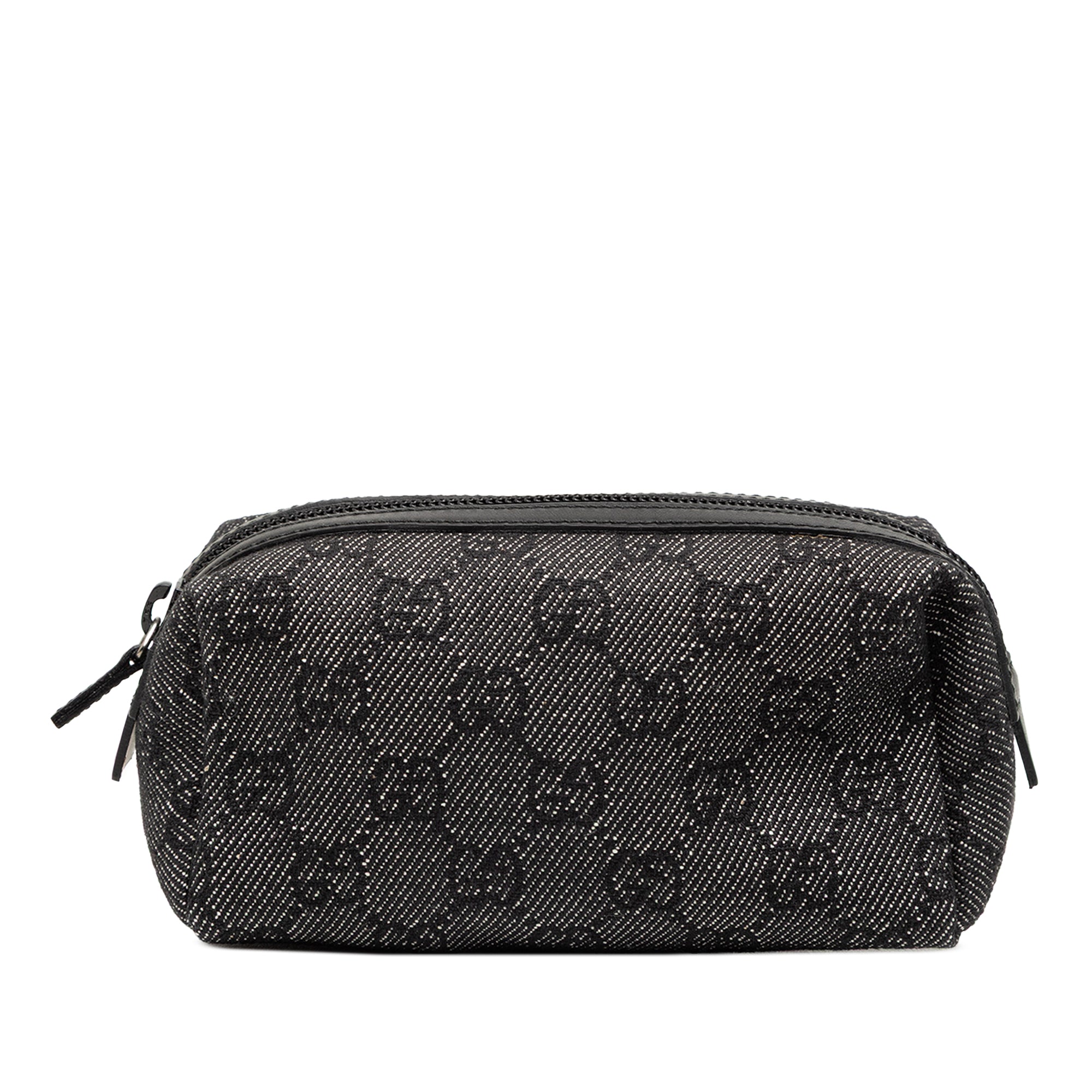 GG Denim Cosmetic Pouch - Image 1