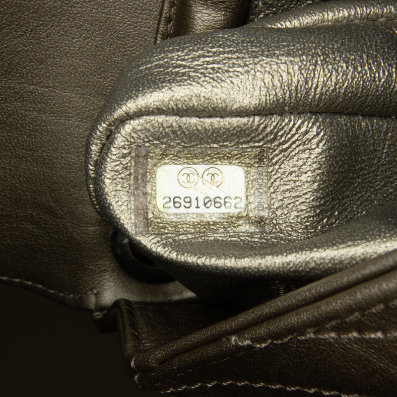 Mini Embellished Calfskin Chevron Square Envelop Flap - Image 9