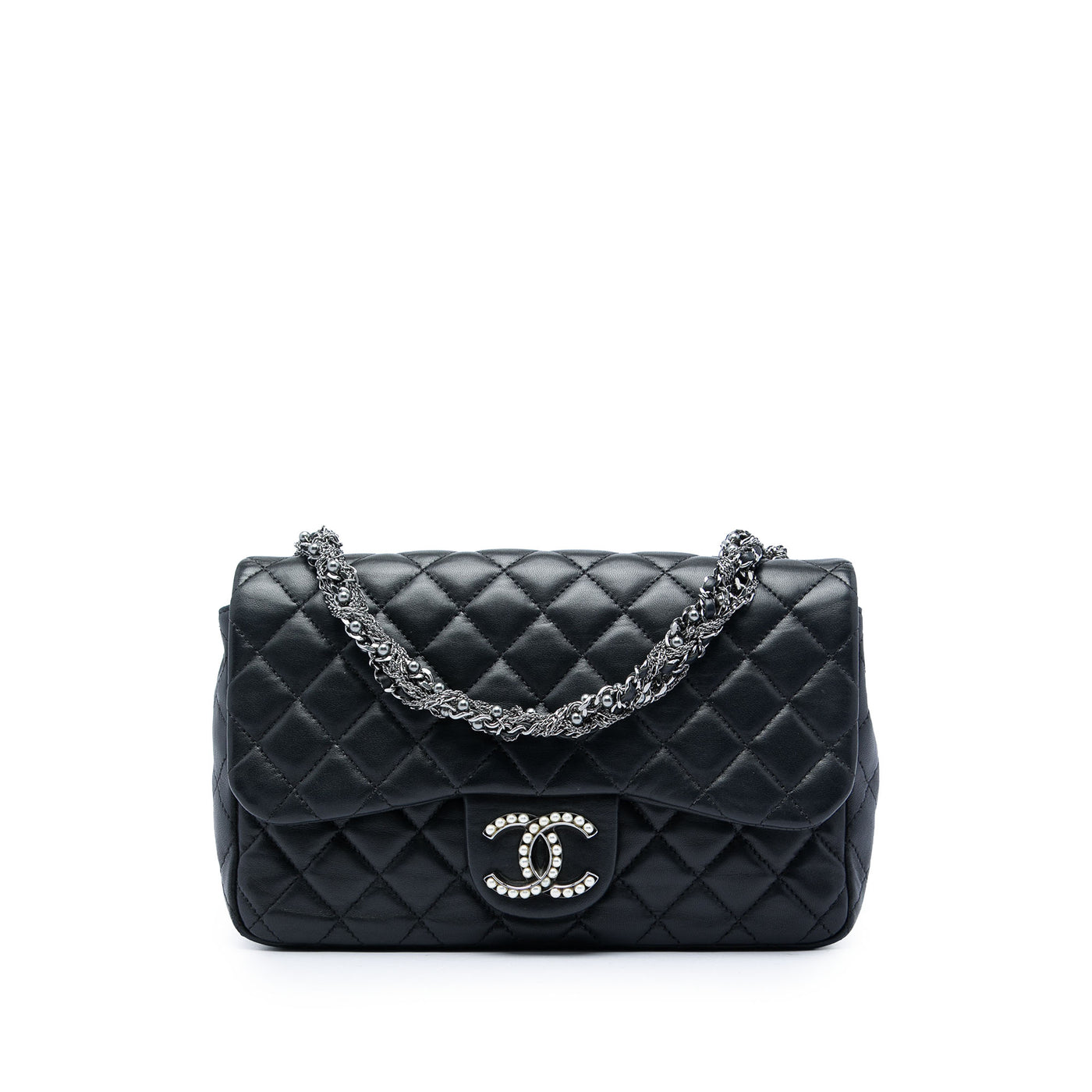 Medium Quilted Lambskin Westminster Pearl Flap - Image 1