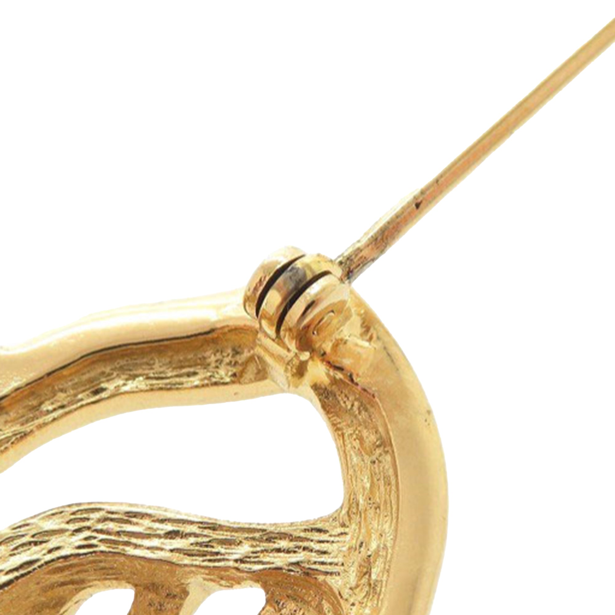 Gold Plated Leaf Brooch - Image 7