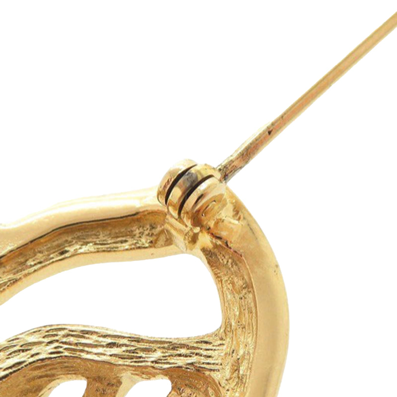 Gold Plated Leaf Brooch - Image 7