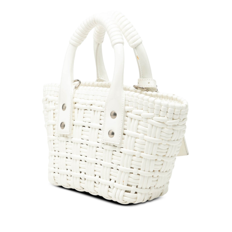Faux Leather Bistro Basket Bag XXS - Image 2