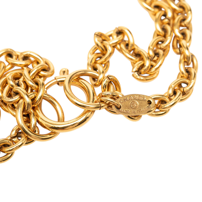 Gold Plated Faux Pearl Multistrand Pendant Necklace - Image 2