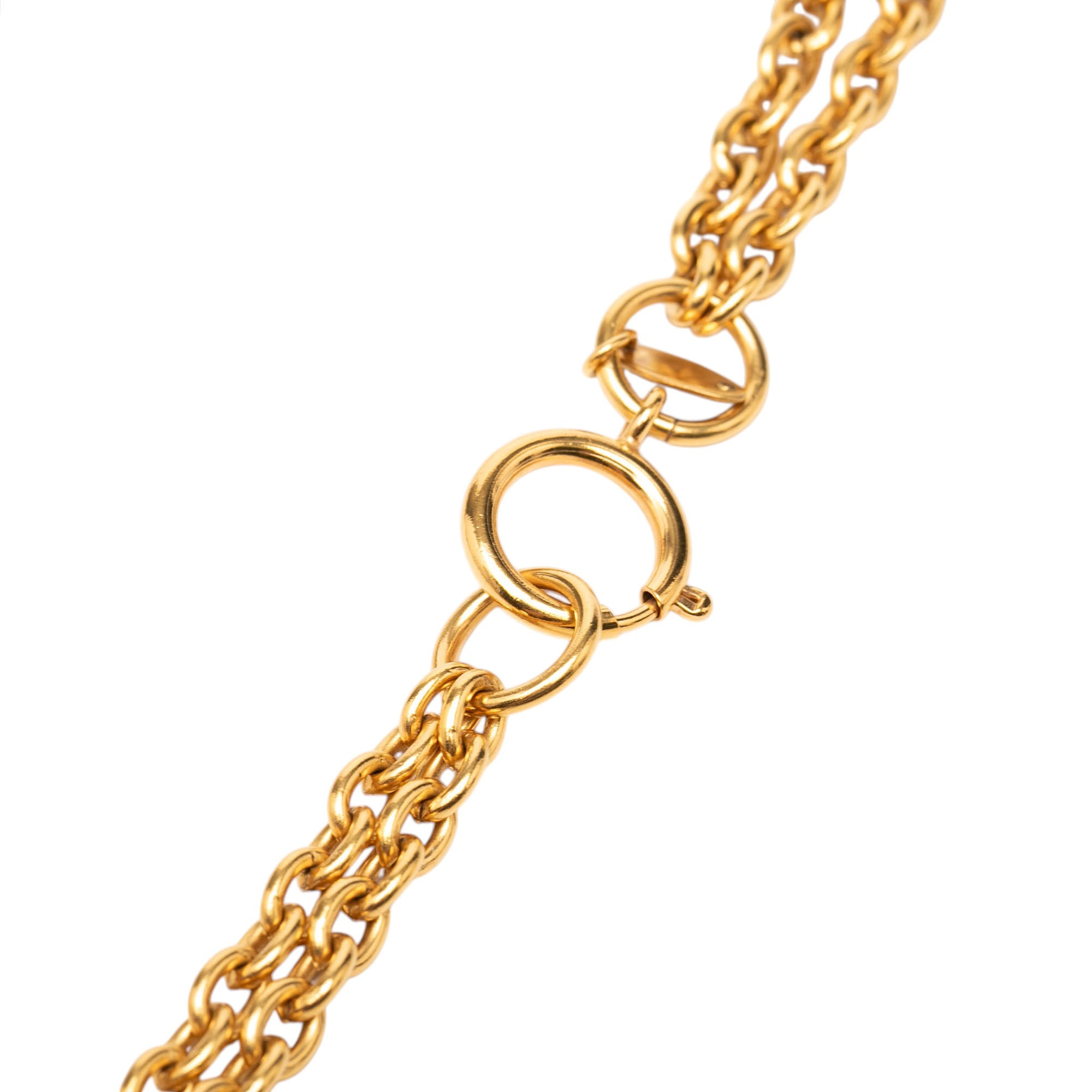Gold Plated Faux Pearl Multistrand Pendant Necklace - Image 3