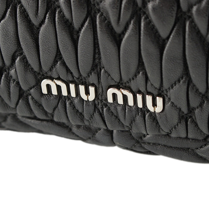 Matelasse Nappa Crystal Chain Satchel - Image 10