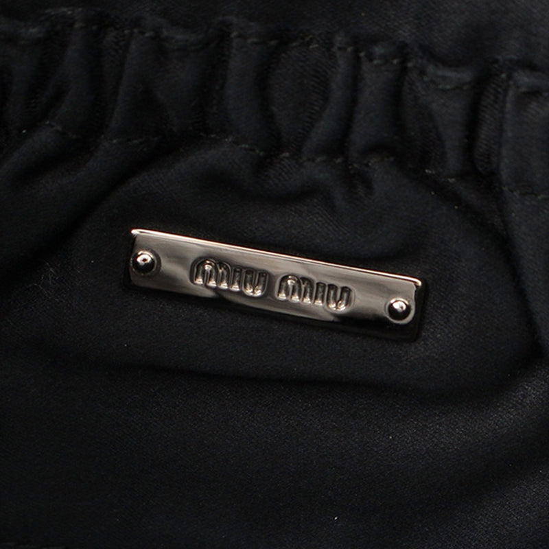Matelasse Nappa Crystal Chain Satchel - Image 9