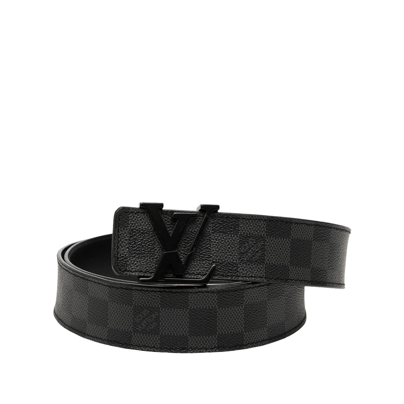 Damier Graphite Initiales Belt