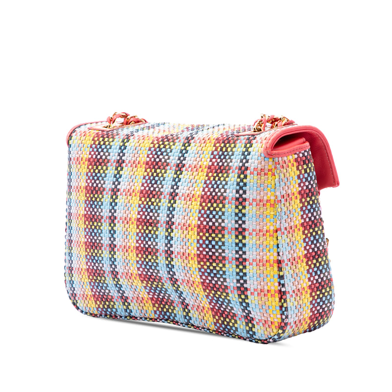 Multicolor Woven Nappa Be Baguette Crossbody - Image 2