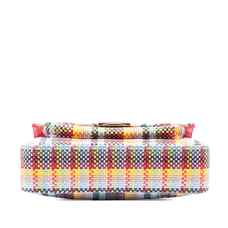 Multicolor Woven Nappa Be Baguette Crossbody - Image 3