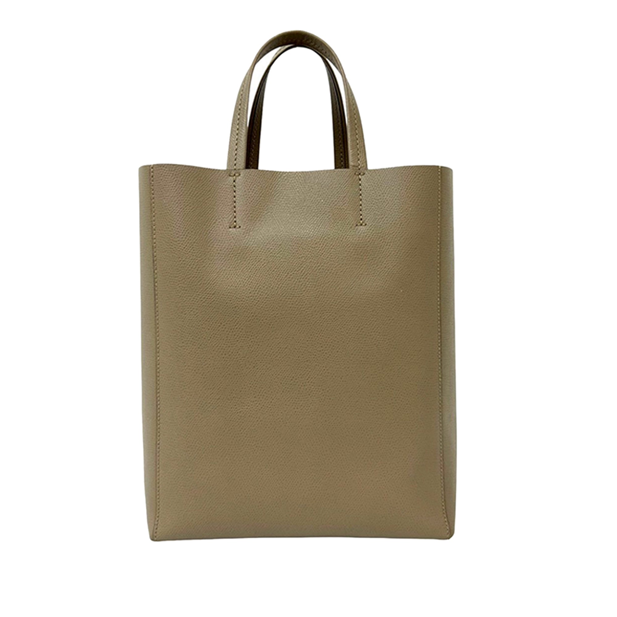 Small Grained Calfskin Vertical Cabas Satchel - Image 2