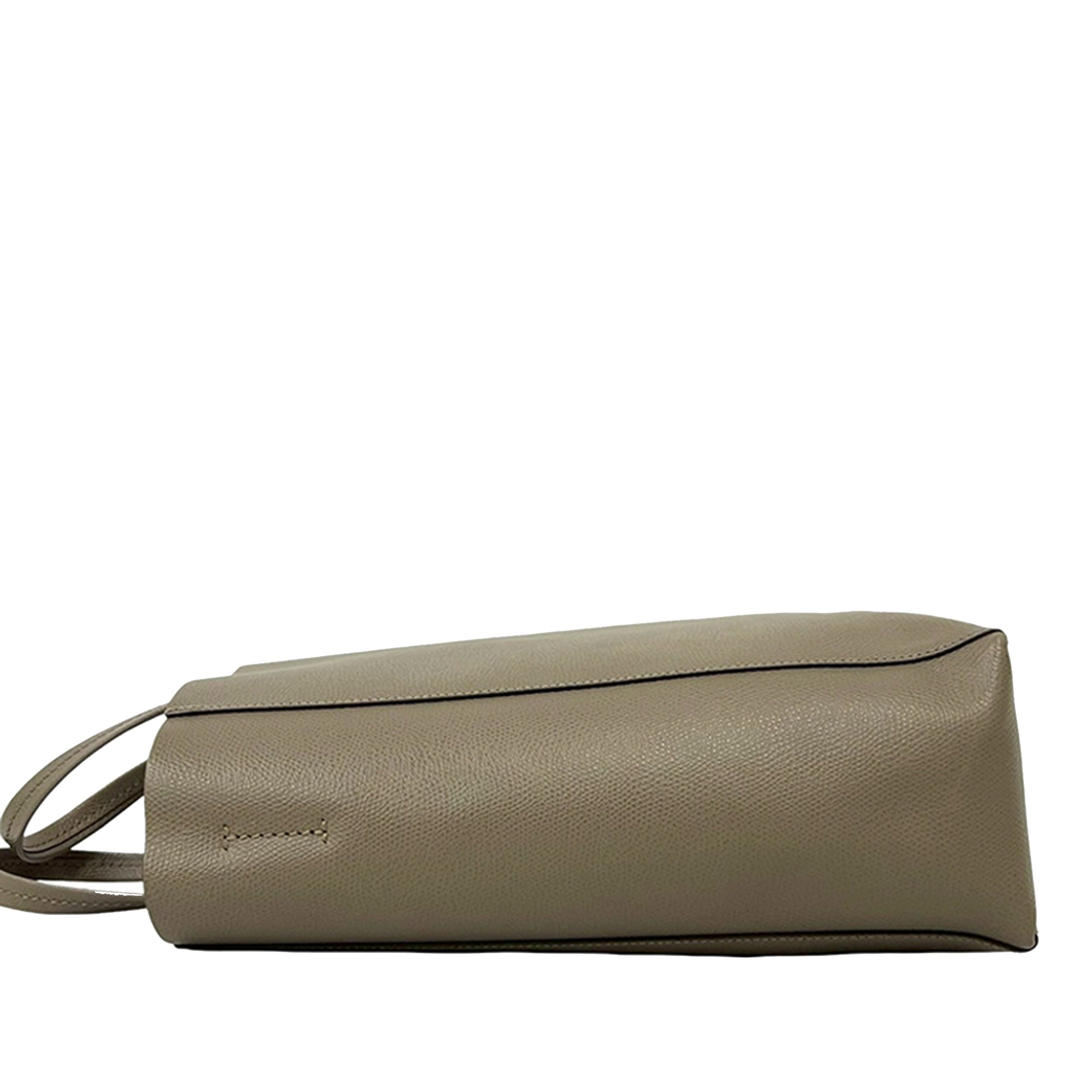 Small Grained Calfskin Vertical Cabas Satchel - Image 8