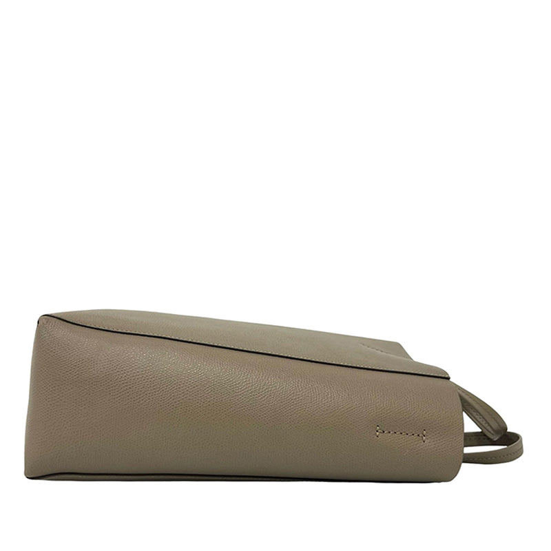 Small Grained Calfskin Vertical Cabas Satchel - Image 9