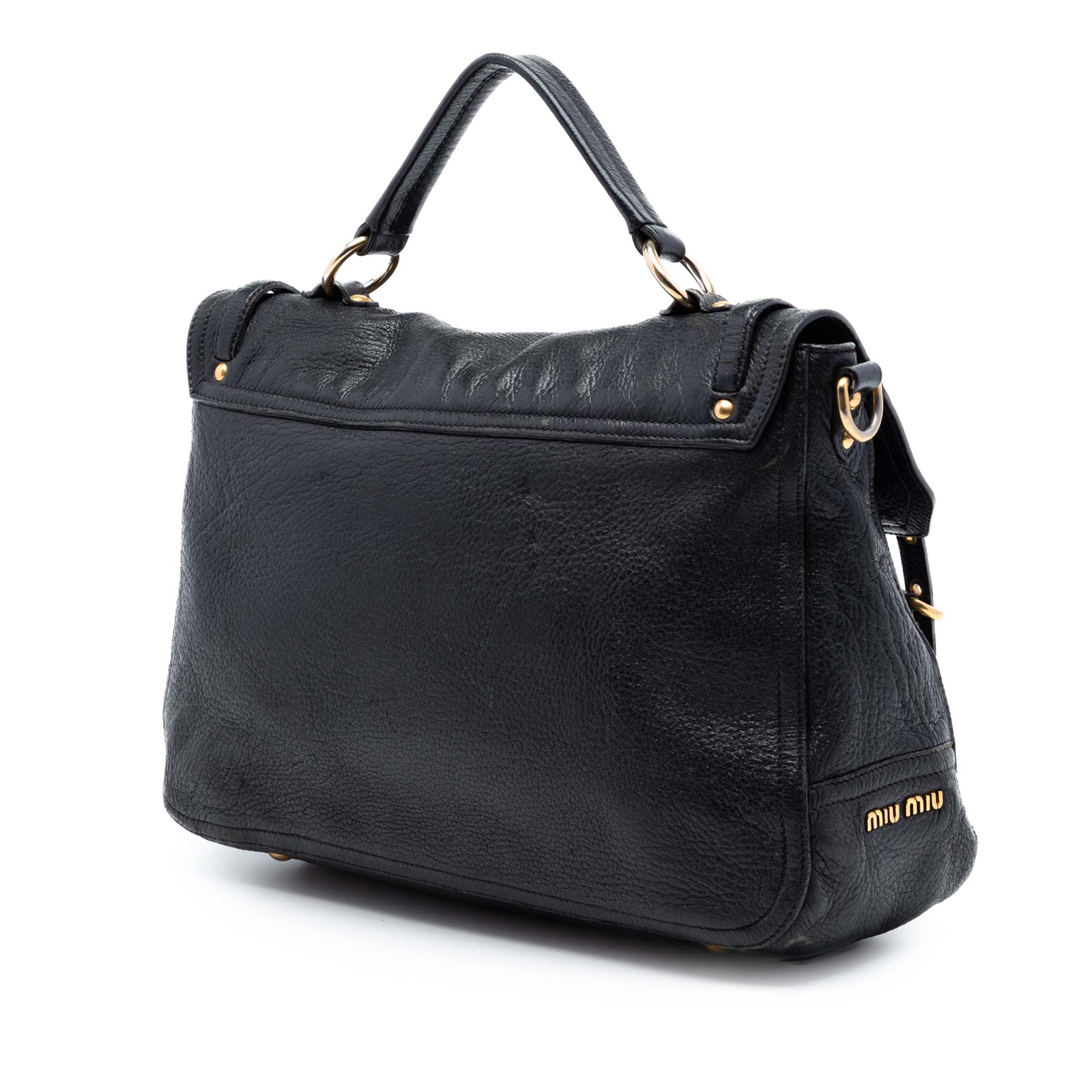 Cervo Deerskin Buckles East West Satchel - Image 2