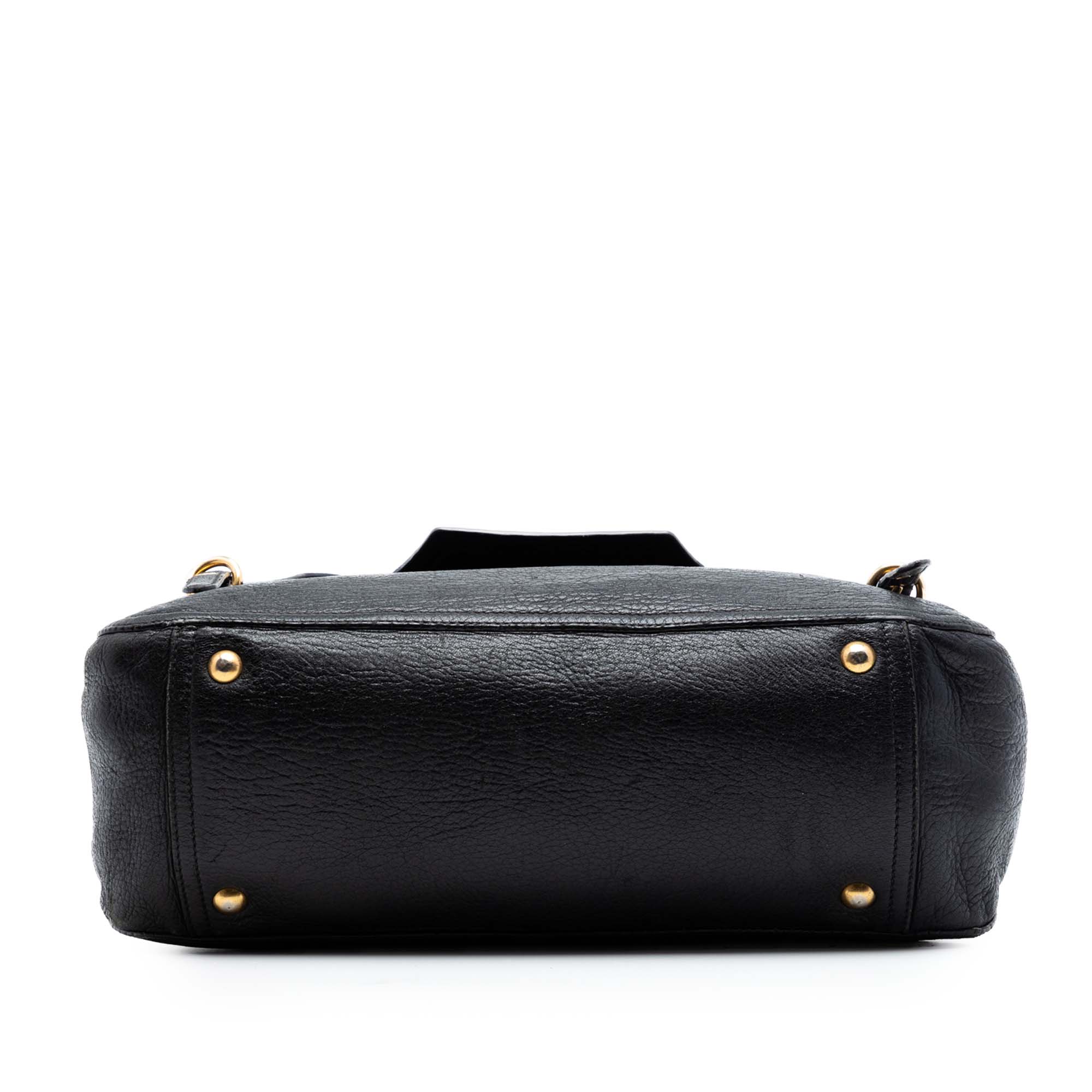 Cervo Deerskin Buckles East West Satchel - Image 3