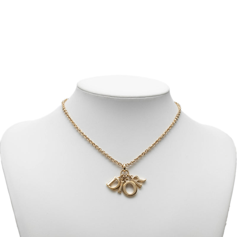 Gold Plated Logo Pendant Necklace - Image 6