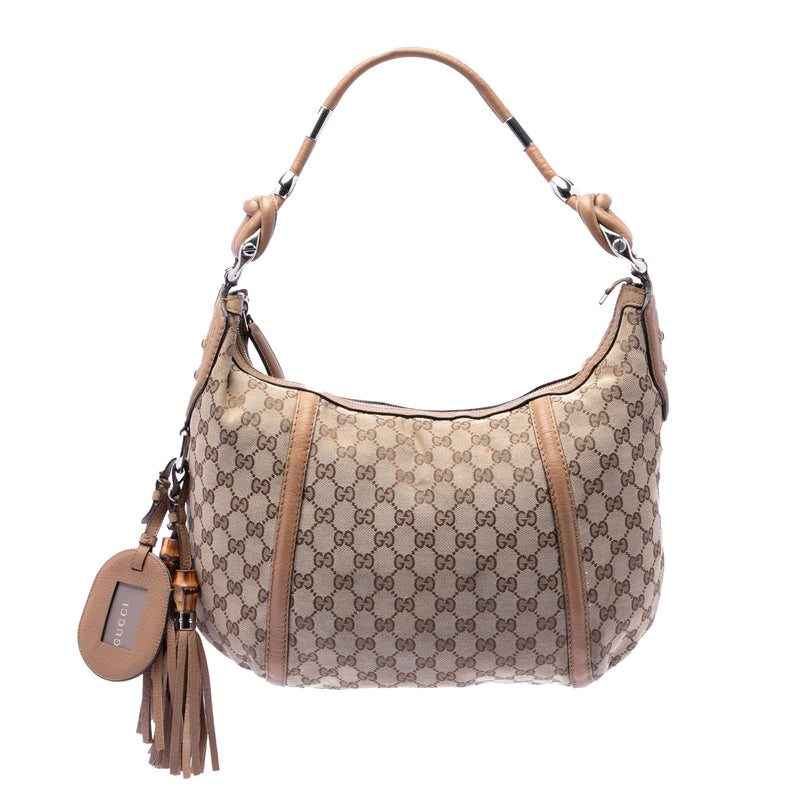 GG Canvas Techno Horsebit Hobo