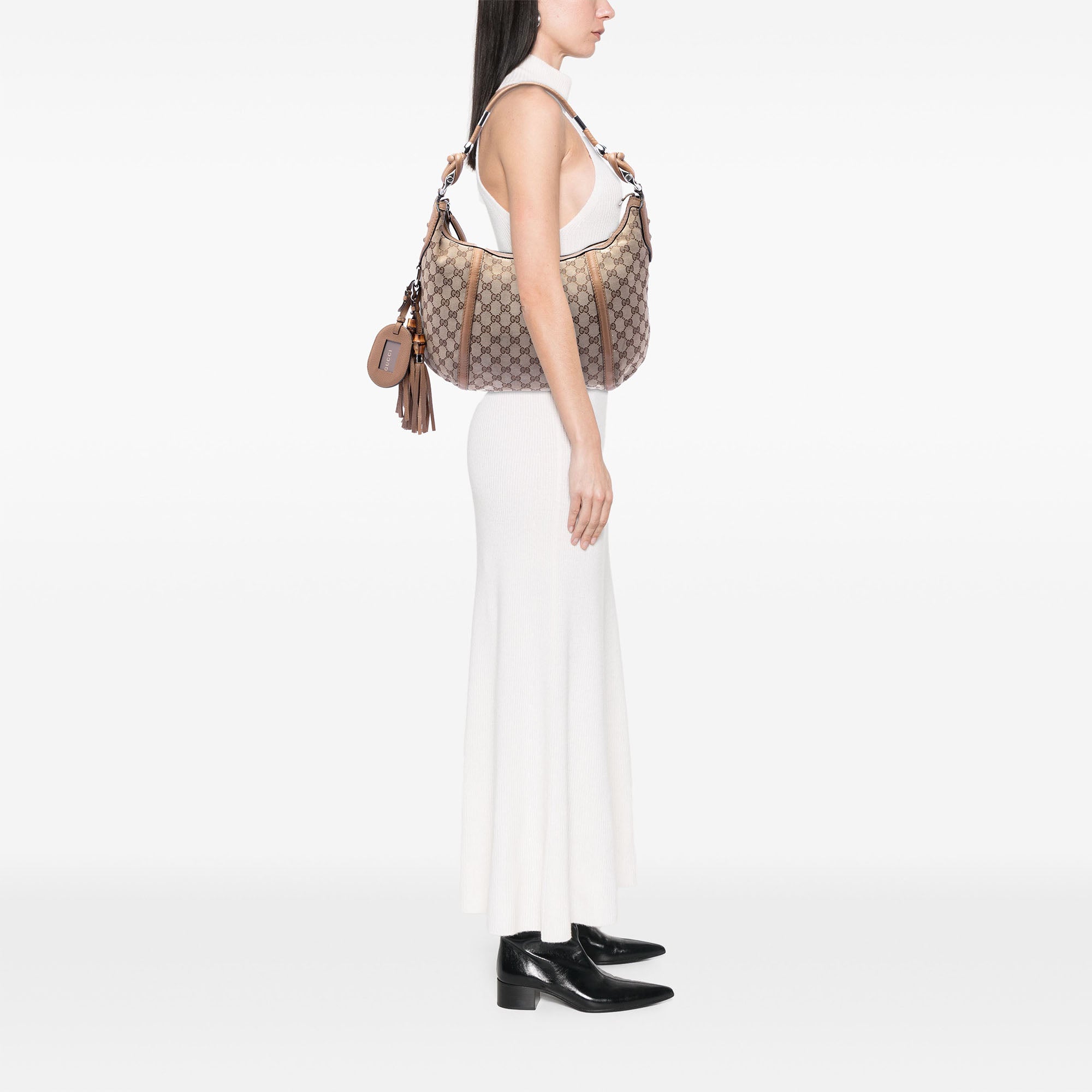 GG Canvas Techno Horsebit Hobo - Image 7