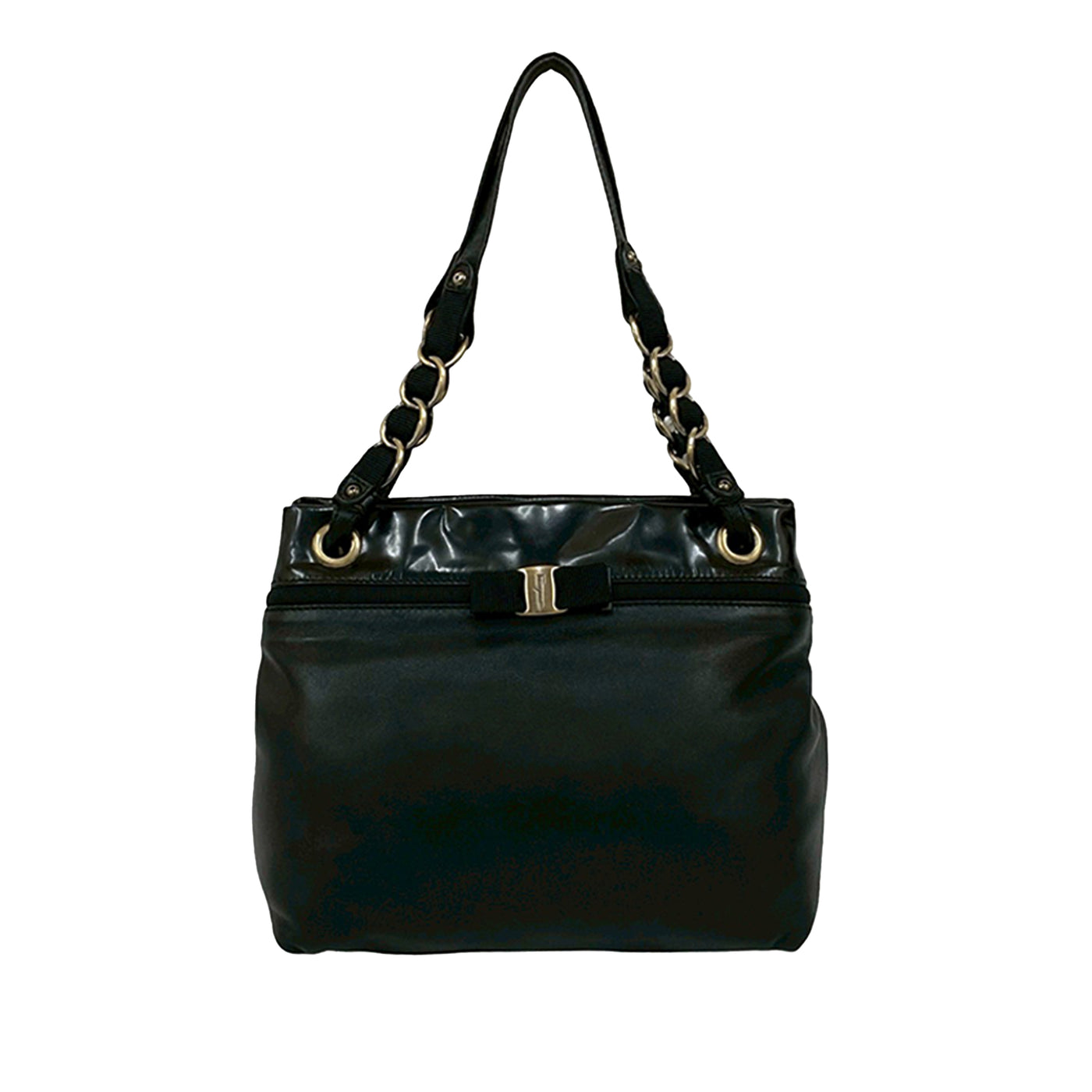 Leather Vara Bow Shoulder Bag - Image 1