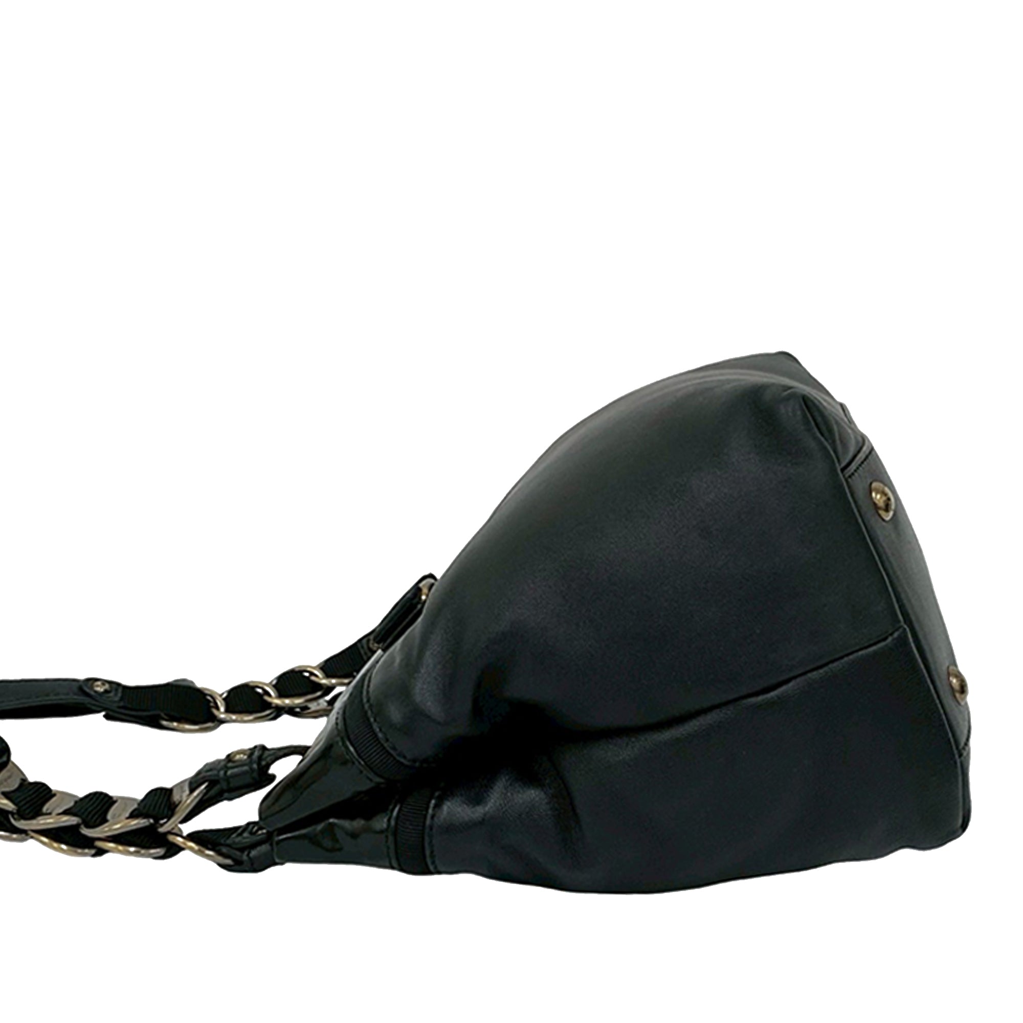 Leather Vara Bow Shoulder Bag - Image 6