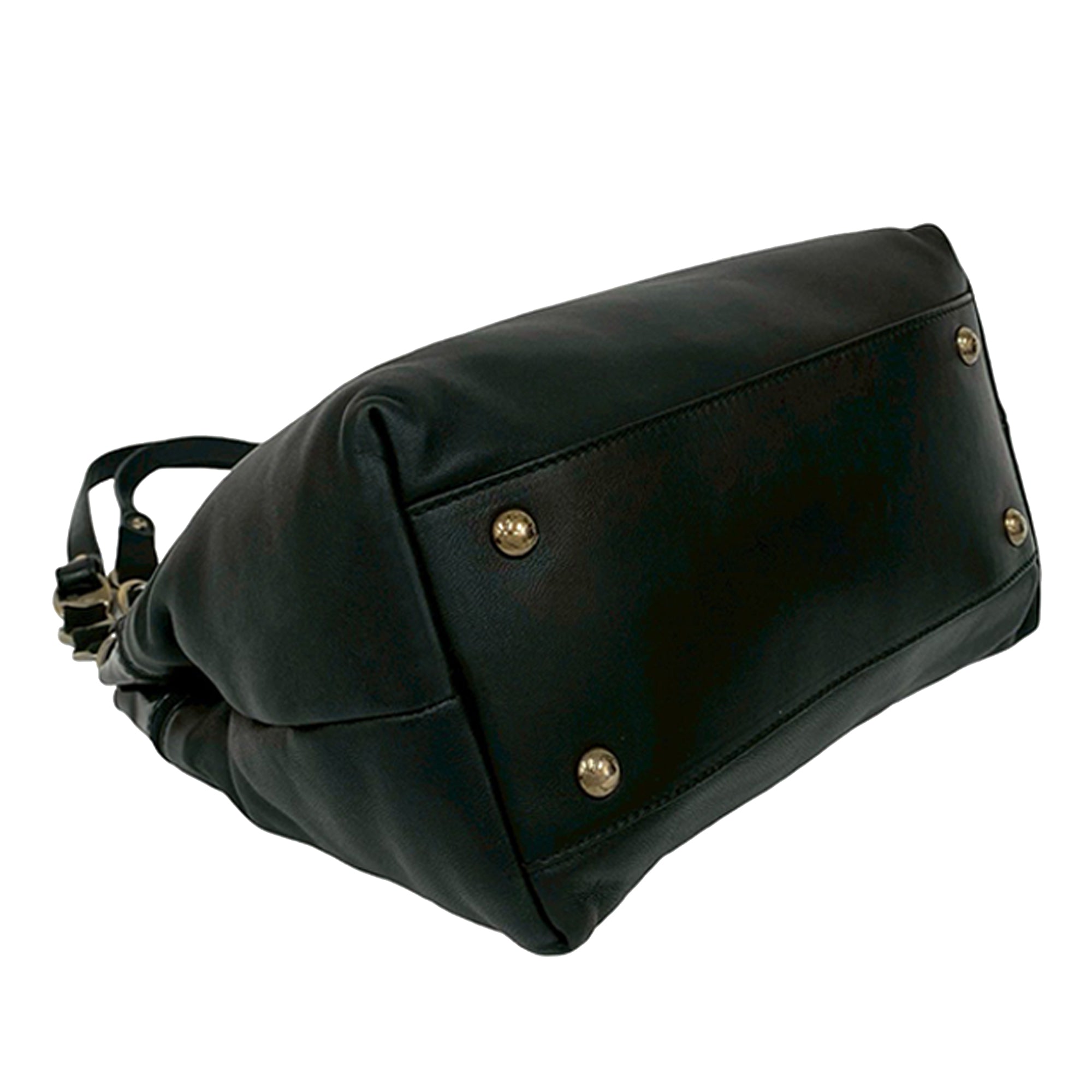Leather Vara Bow Shoulder Bag - Image 8