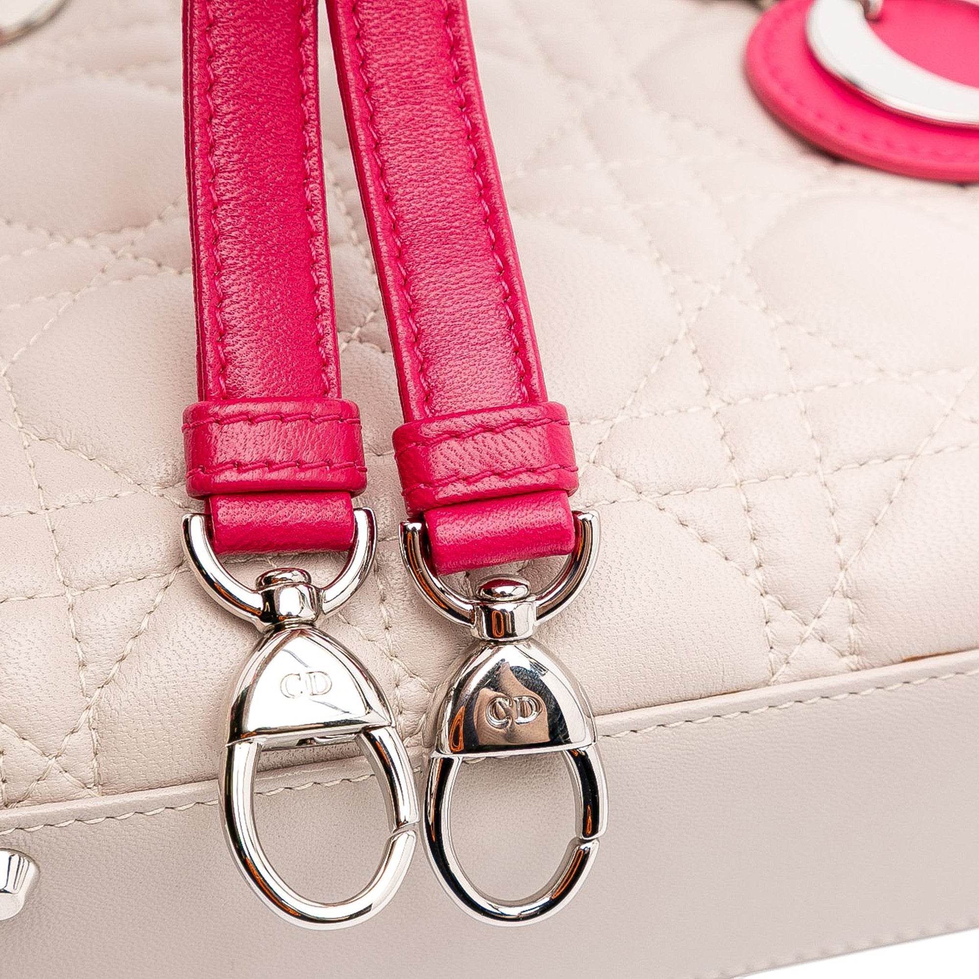 Mini Tricolor Lambskin Cannage Lady Dior - Image 11