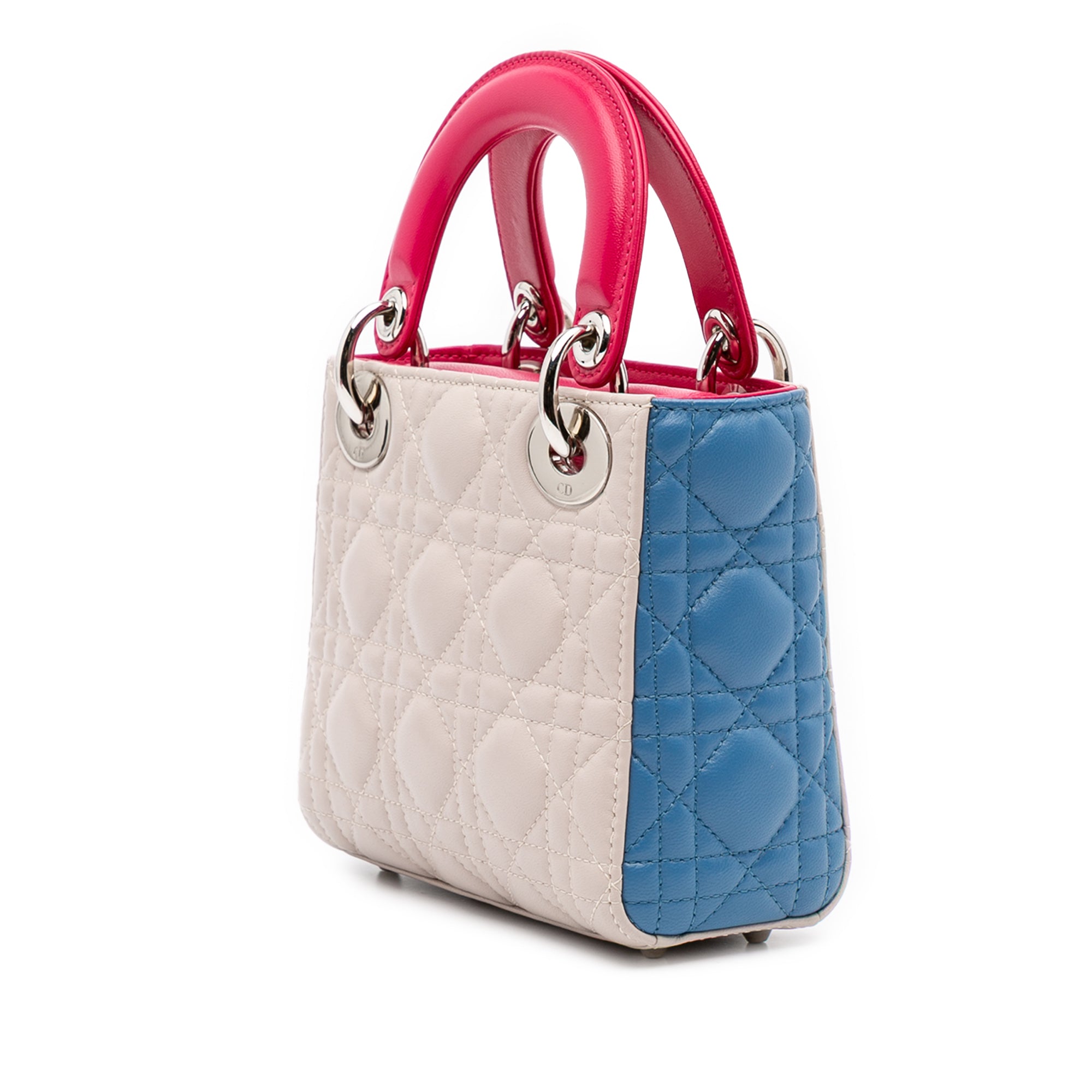 Mini Tricolor Lambskin Cannage Lady Dior - Image 2