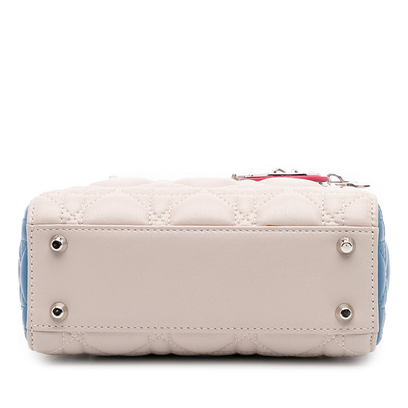 Mini Tricolor Lambskin Cannage Lady Dior - Image 3