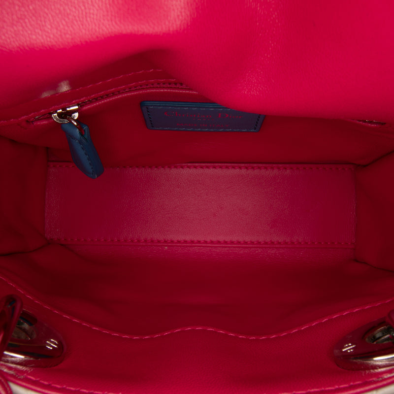 Mini Tricolor Lambskin Cannage Lady Dior - Image 4