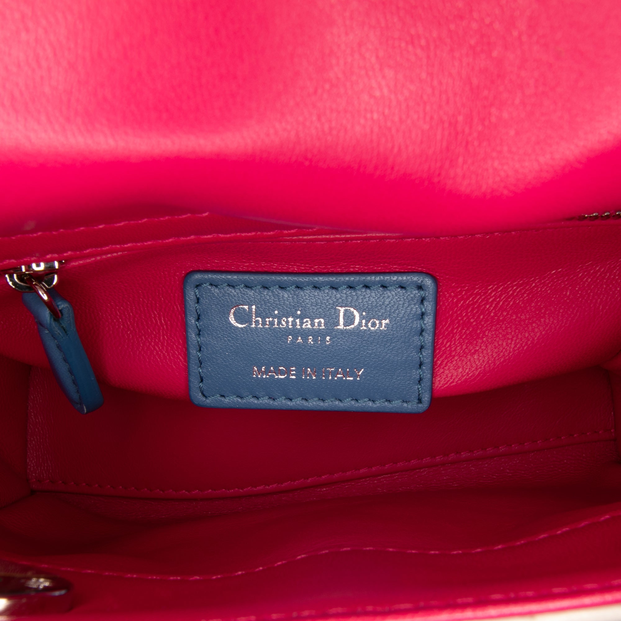 Mini Tricolor Lambskin Cannage Lady Dior - Image 5