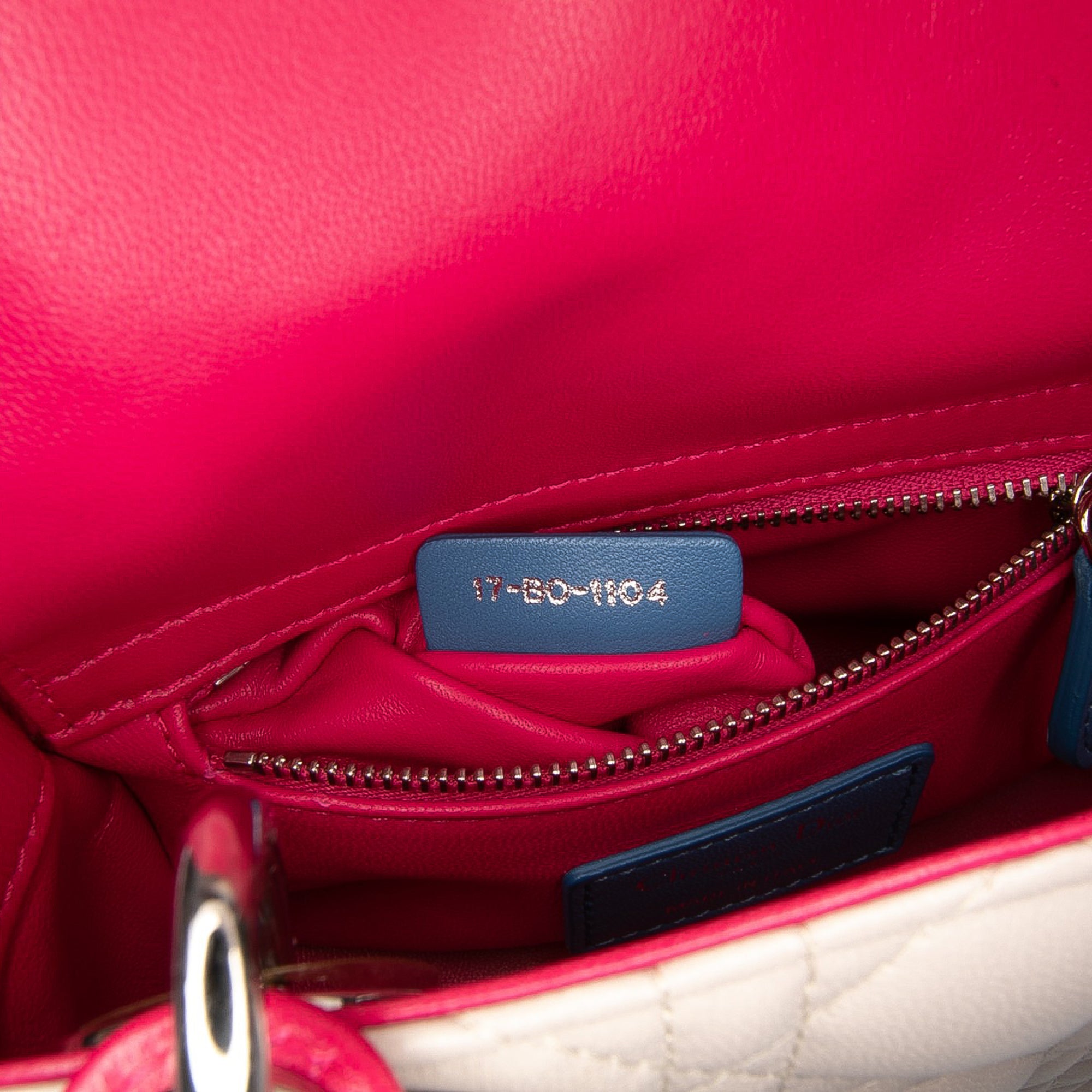 Mini Tricolor Lambskin Cannage Lady Dior - Image 6