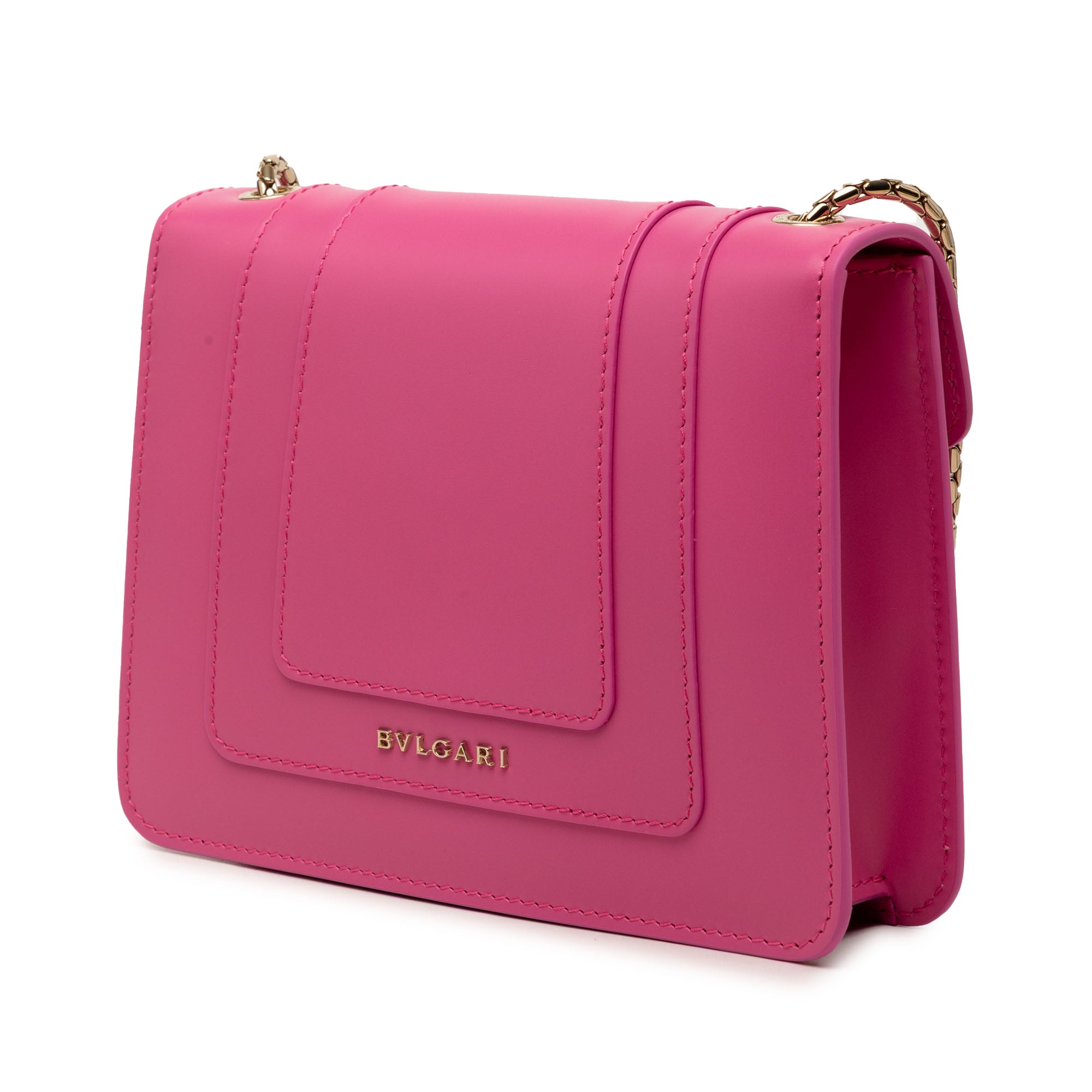 Small Leather Square Serpenti Forever Chain Crossbody - Image 2