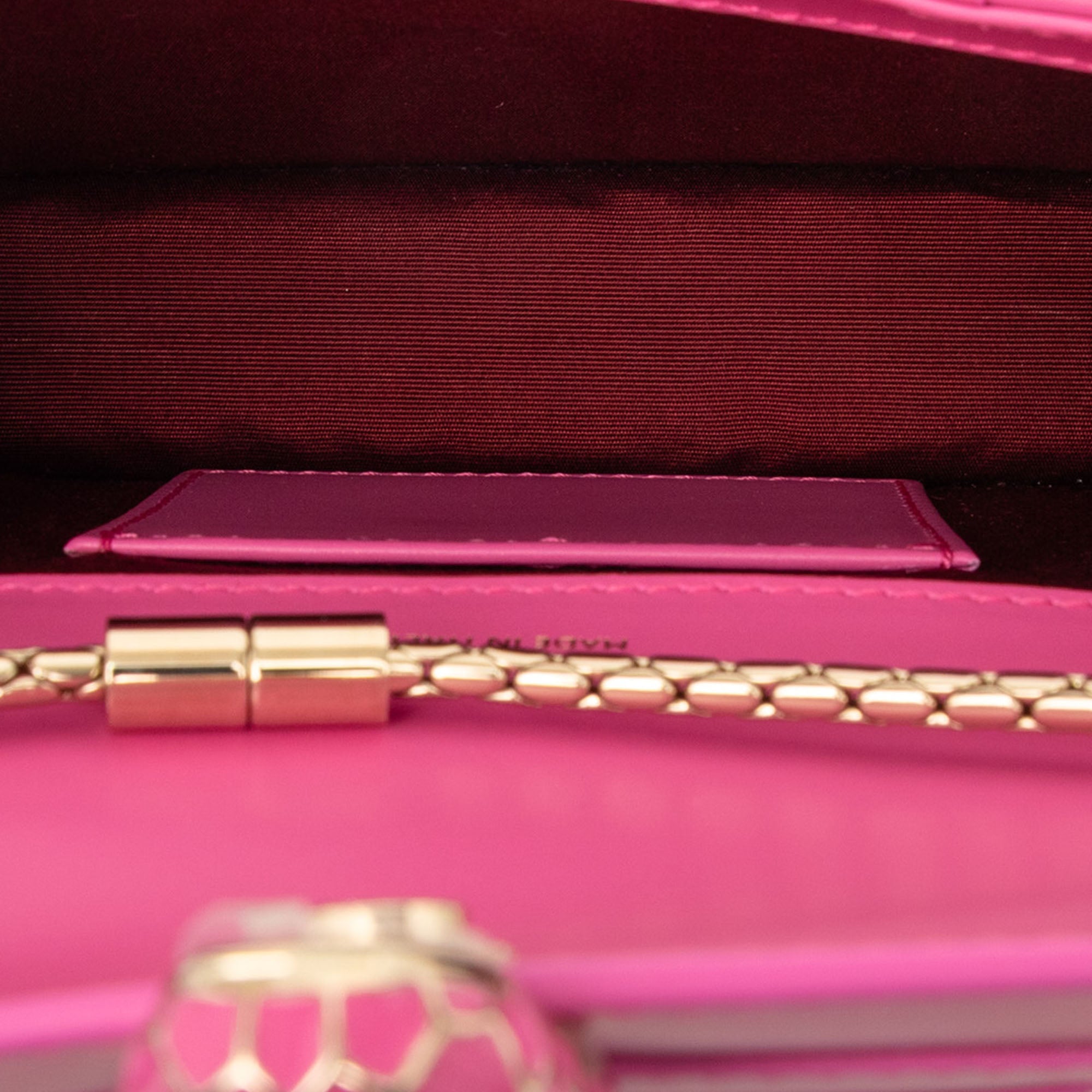 Small Leather Square Serpenti Forever Chain Crossbody - Image 4