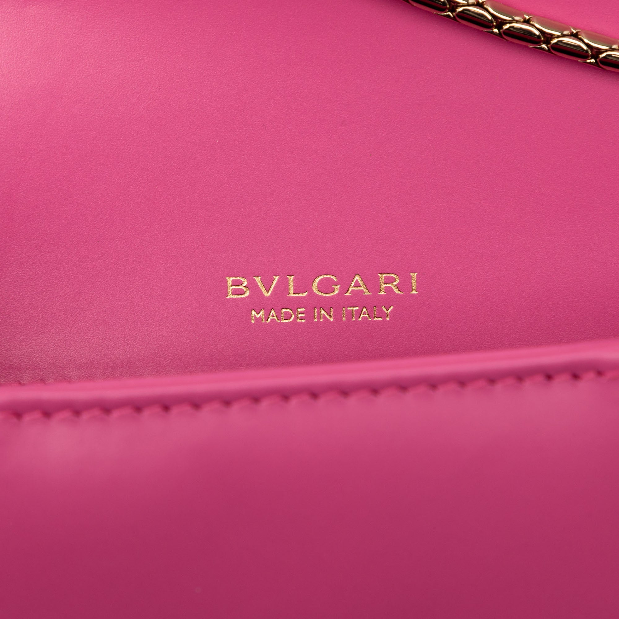 Small Leather Square Serpenti Forever Chain Crossbody - Image 5