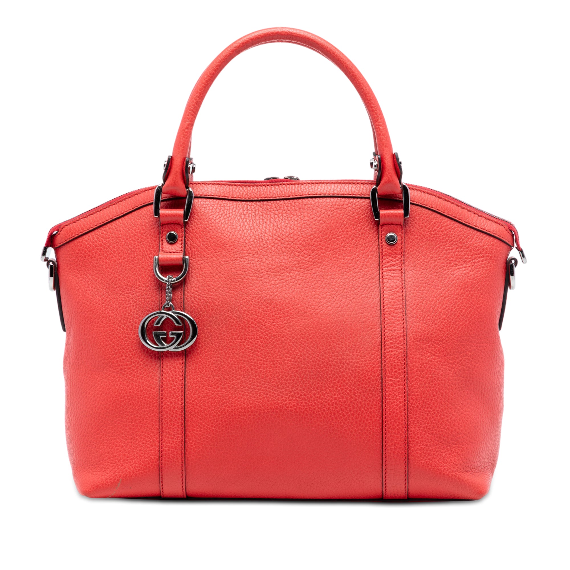 Medium Calfskin GG Charm Dome Satchel - Image 1