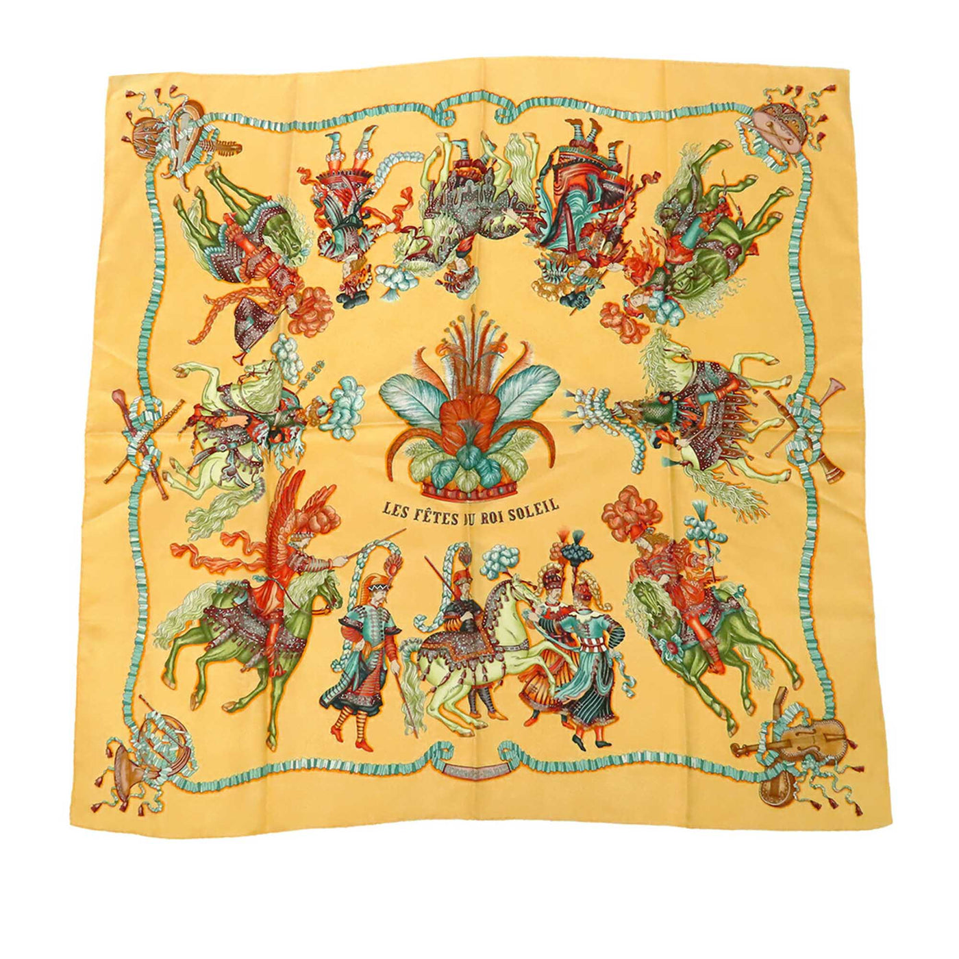 Les Fetes du Roi Soleil Silk Scarf 90 - Image 1