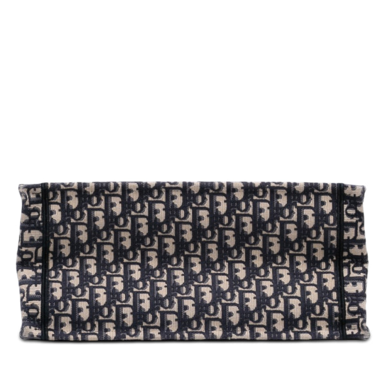 Medium Oblique Embroidered Canvas Book Tote - Image 3