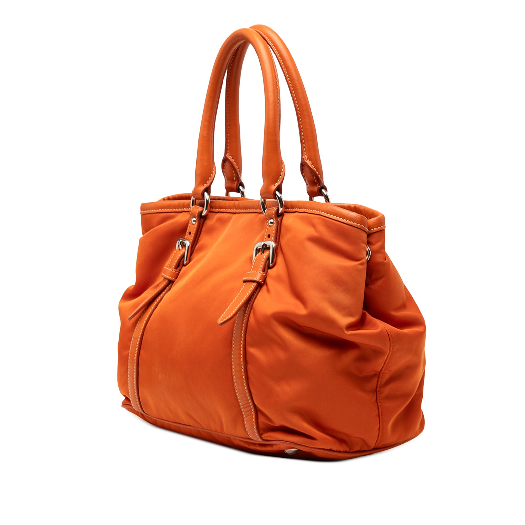 Soft Calf Trimmed Tessuto Satchel - Image 2