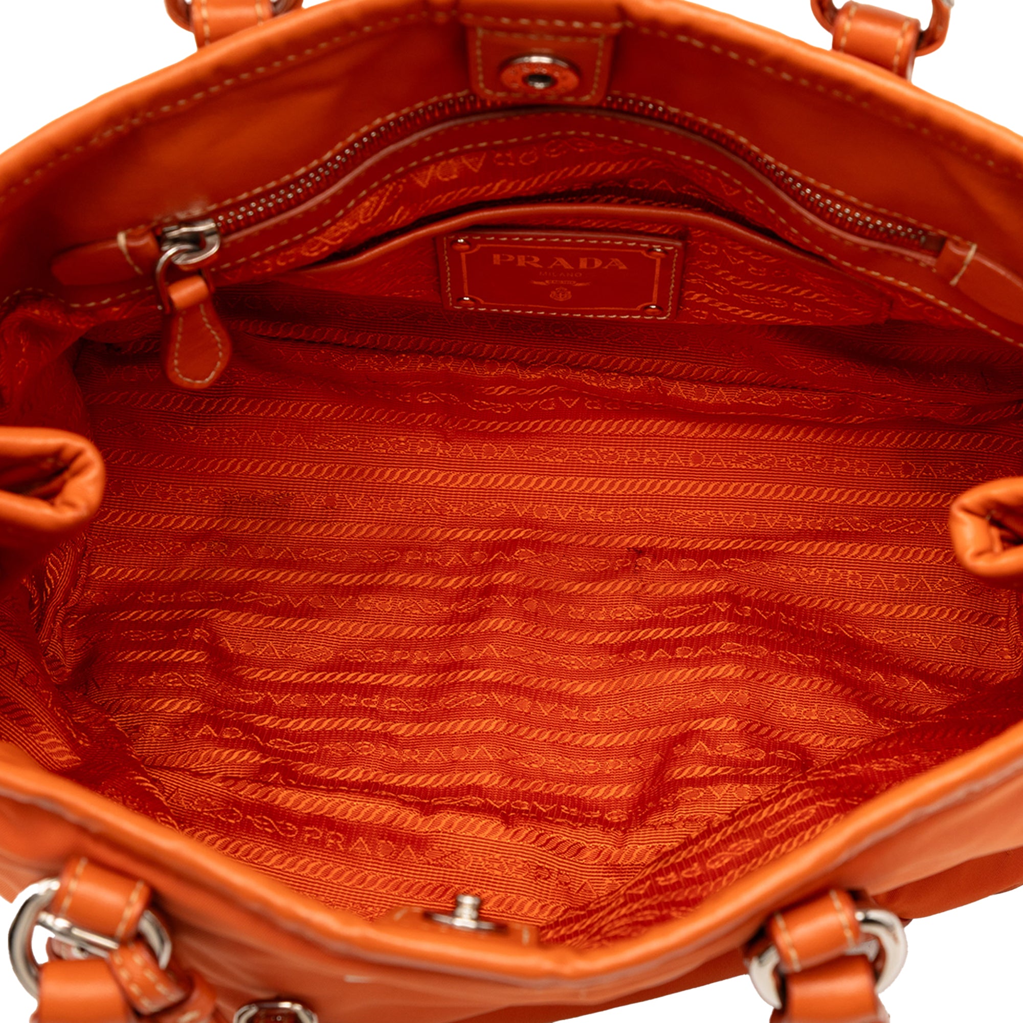 Soft Calf Trimmed Tessuto Satchel - Image 4